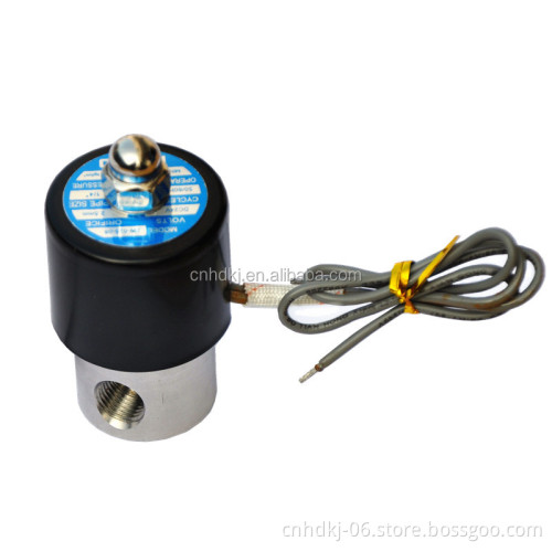 High Pressure High Temperature Normally closed Type pop pilot stainless steel solenoid valve 220v ac